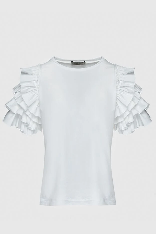 D.Exterior woman women's white cotton and elastane top 157951 - photo 1