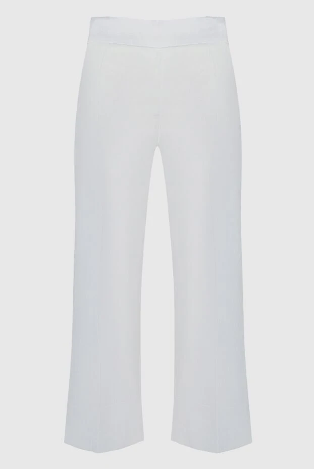 D.Exterior woman white linen and elastane trousers for women buy with prices and photos 157956 - photo 1