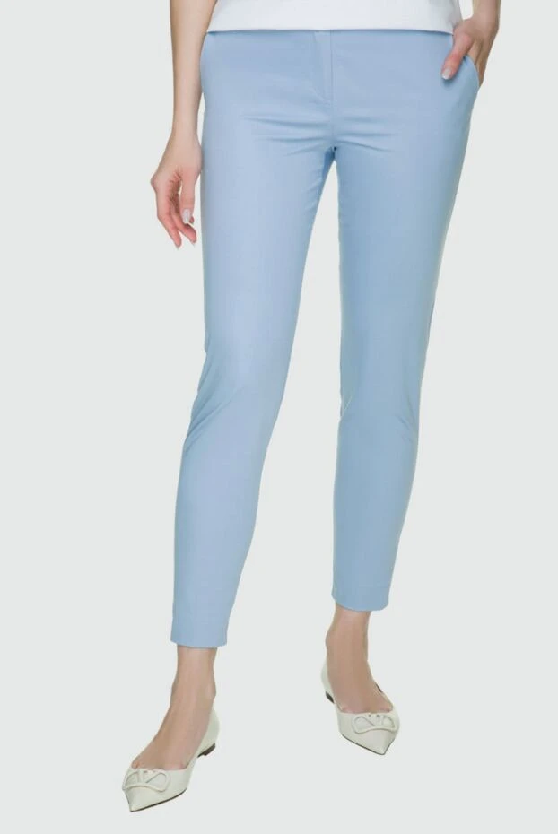 D.Exterior жіночі штани з бавовни блакитні жіночі купити фото з цінами 157960 - фото 2
