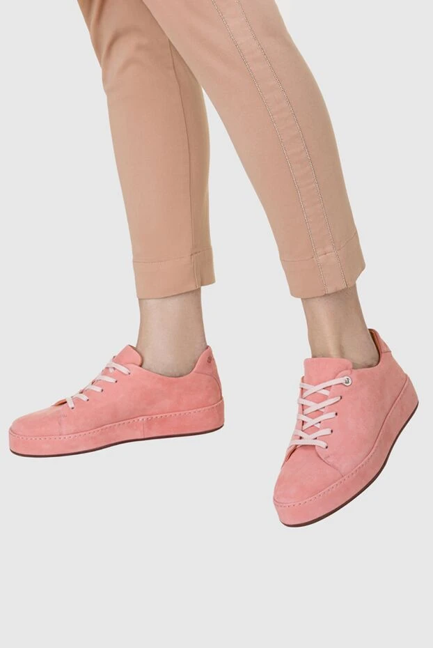 Loro Piana woman pink suede sneakers for women buy with prices and photos 157999 - photo 2