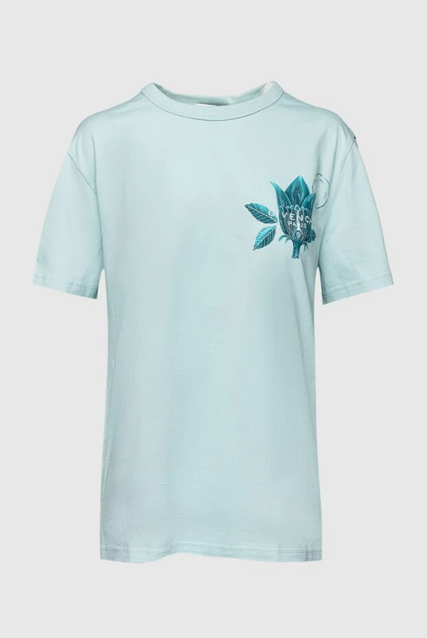 Givenchy женские футболка из хлопка голубая женская купить с ценами и фото 158023 - фото 1