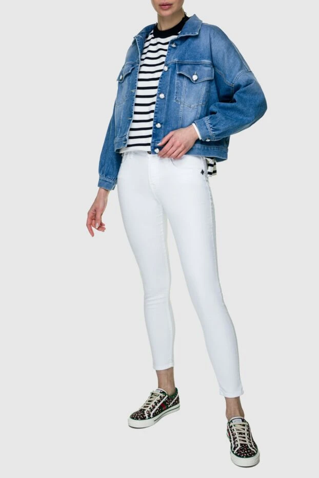 Jacob Cohen женские джинсы белые женские купить с ценами и фото 158041 - фото 2