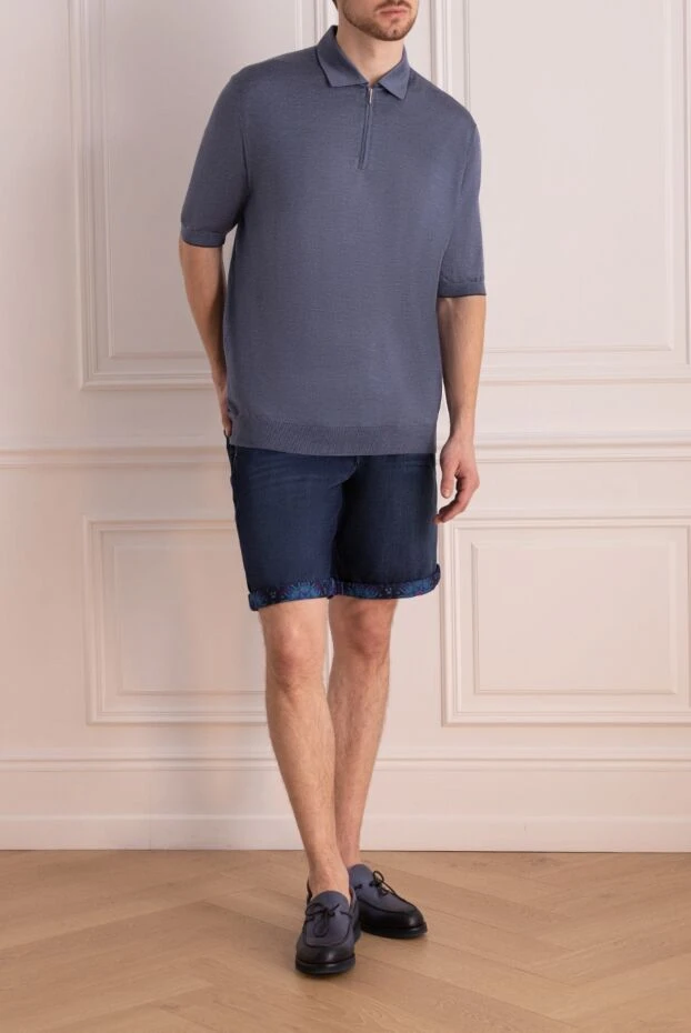 Jacob Cohen мужские шорты синие мужские купить с ценами и фото 158044 - фото 2
