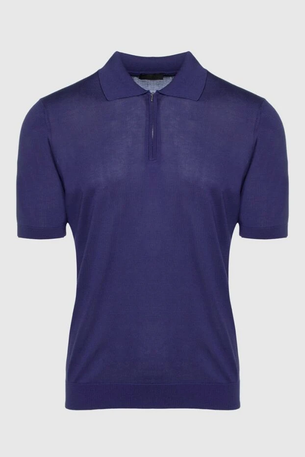 Cesare di Napoli man silk polo purple for men buy with prices and photos 158062 - photo 1