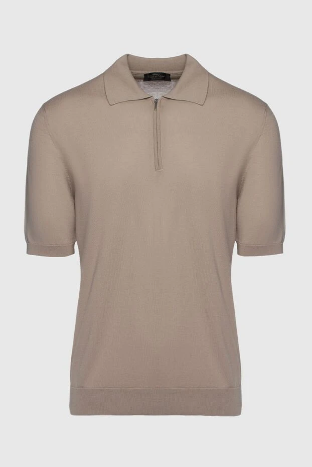 Cesare di Napoli man cotton polo beige for men buy with prices and photos 158076 - photo 1