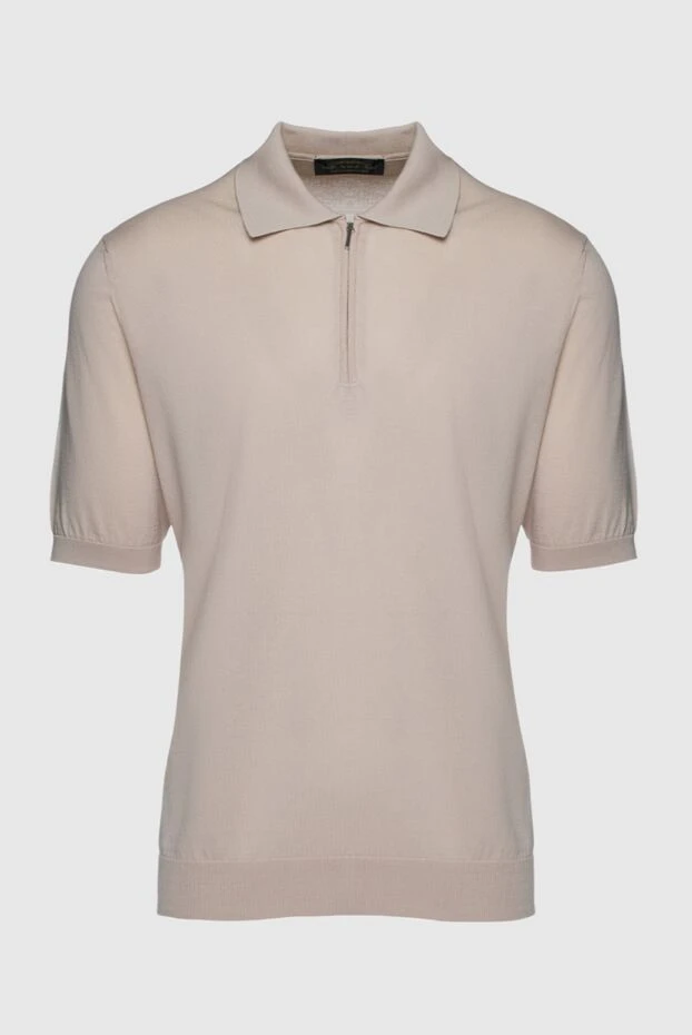 Cesare di Napoli man cotton polo beige for men buy with prices and photos 158077 - photo 1