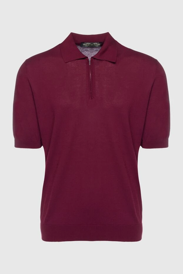 Cesare di Napoli man cotton polo burgundy for men buy with prices and photos 158086 - photo 1