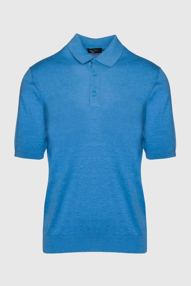 Cesare di Napoli man cotton and silk polo blue for men buy with prices and photos 158098 - photo 1