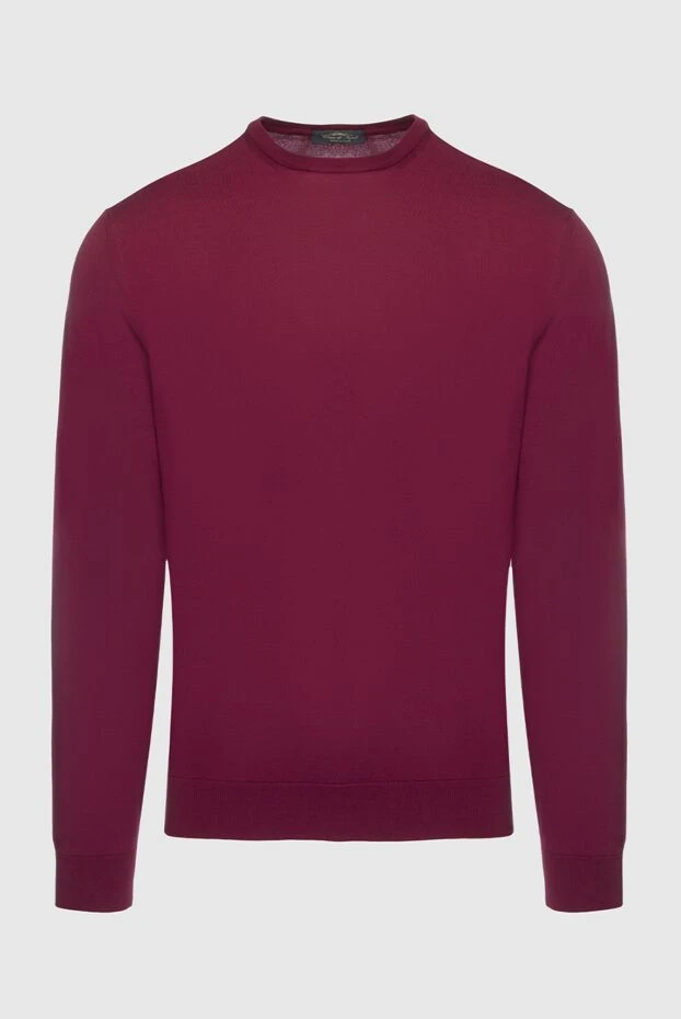 Cesare di Napoli man cotton jumper burgundy for men buy with prices and photos 158144 - photo 1