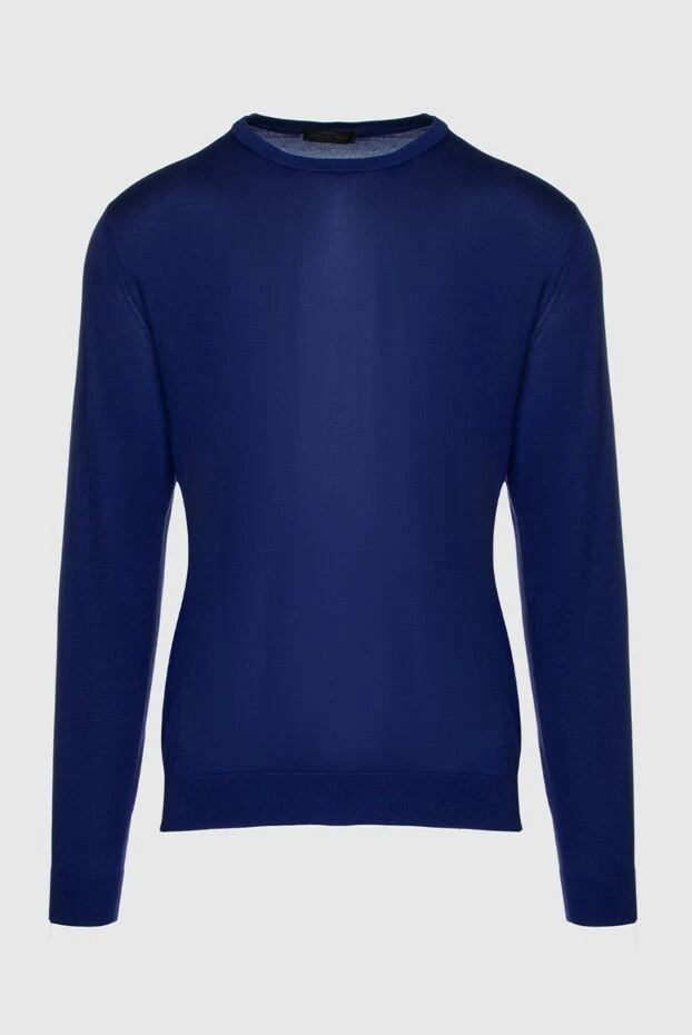 Cesare di Napoli man blue silk jumper for men buy with prices and photos 158172 - photo 1