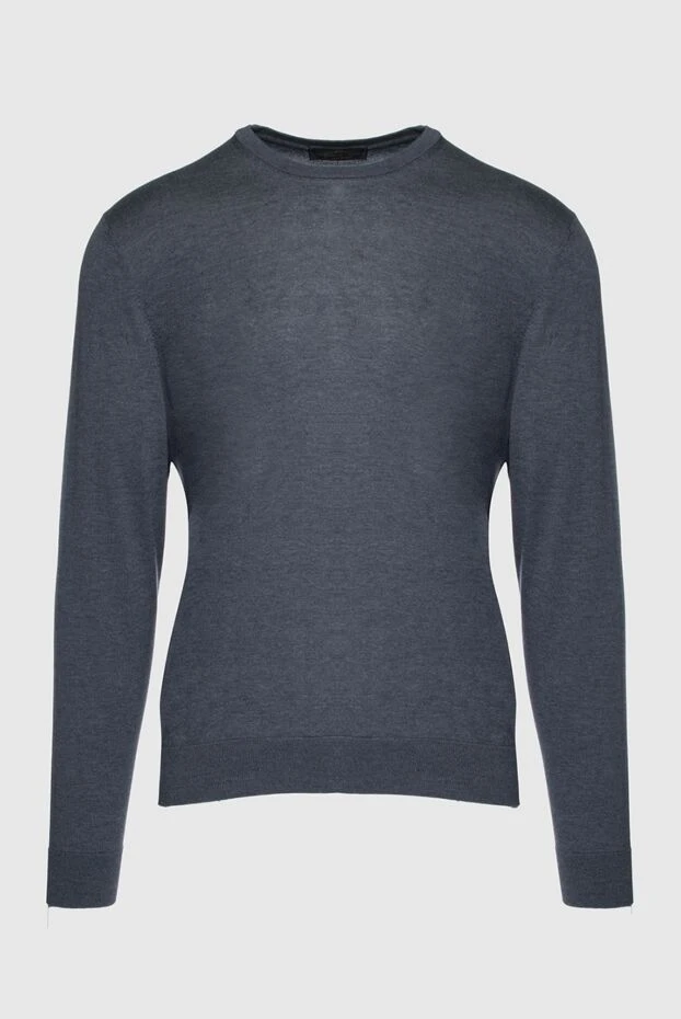 Cesare di Napoli man silk and cotton jumper gray for men buy with prices and photos 158177 - photo 1