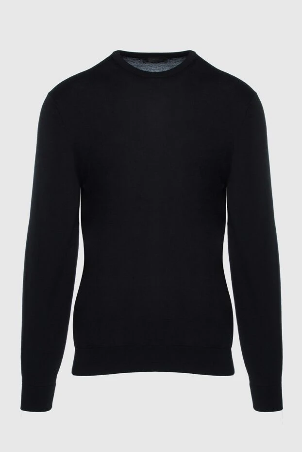 Cesare di Napoli man black silk and cotton jumper for men buy with prices and photos 158178 - photo 1