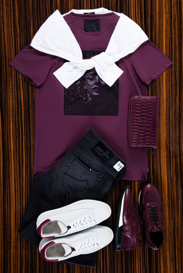 Cesare di Napoli white silk and cotton jumper with a crew neck for men 158179 - photo 2