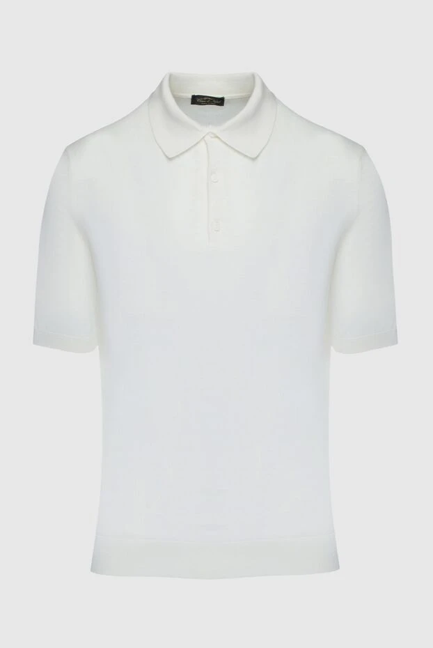 Cesare di Napoli man cotton and silk polo white for men buy with prices and photos 158184 - photo 1
