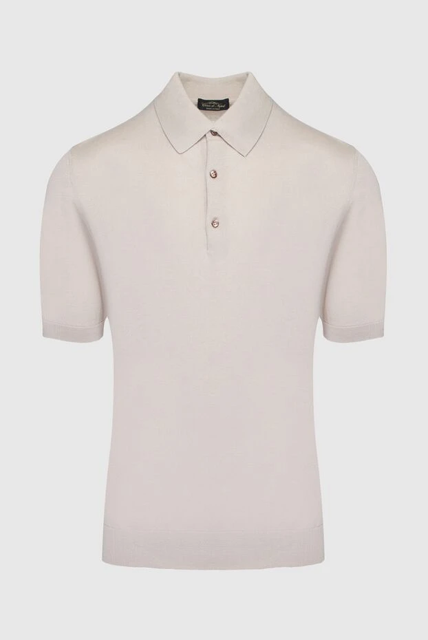 Cesare di Napoli man cotton and silk polo beige for men buy with prices and photos 158189 - photo 1