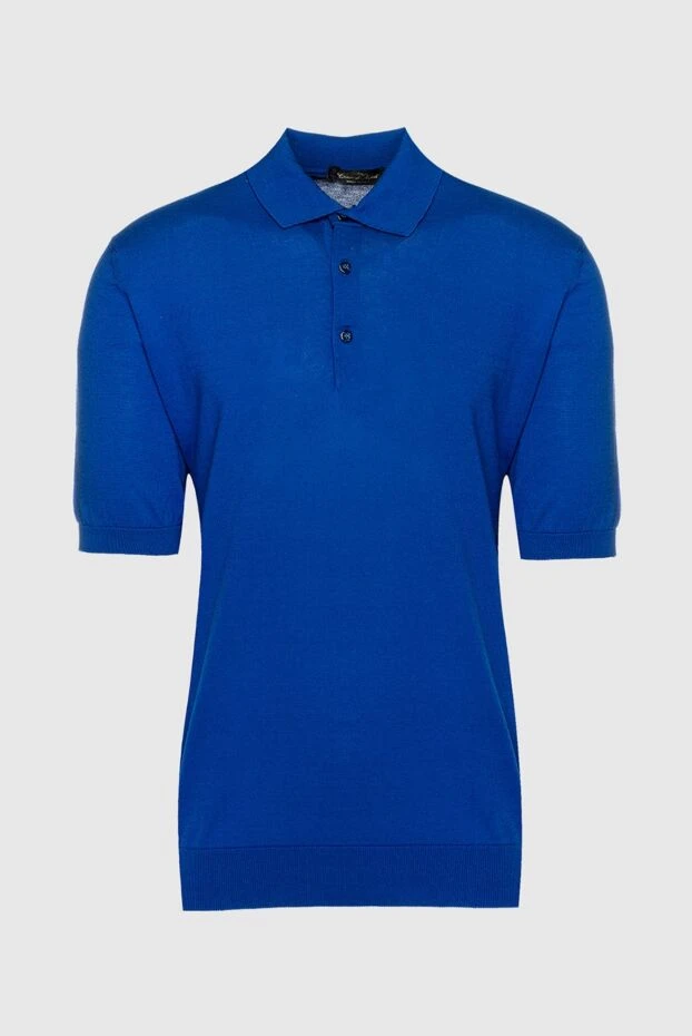 Cesare di Napoli polo from cotton blue for men 158197 - photo 1