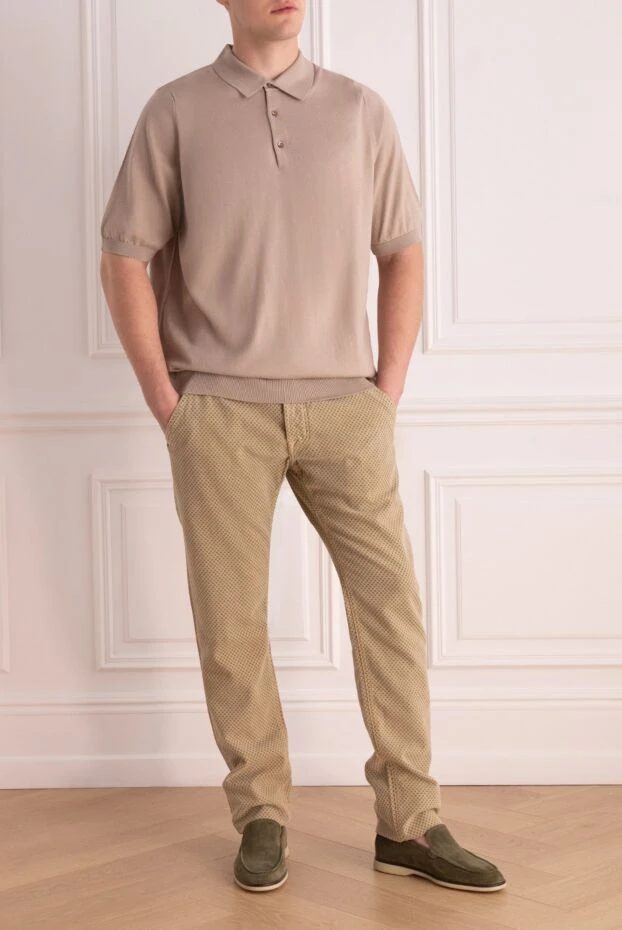 Cesare di Napoli man cotton polo beige for men buy with prices and photos 158203 - photo 2