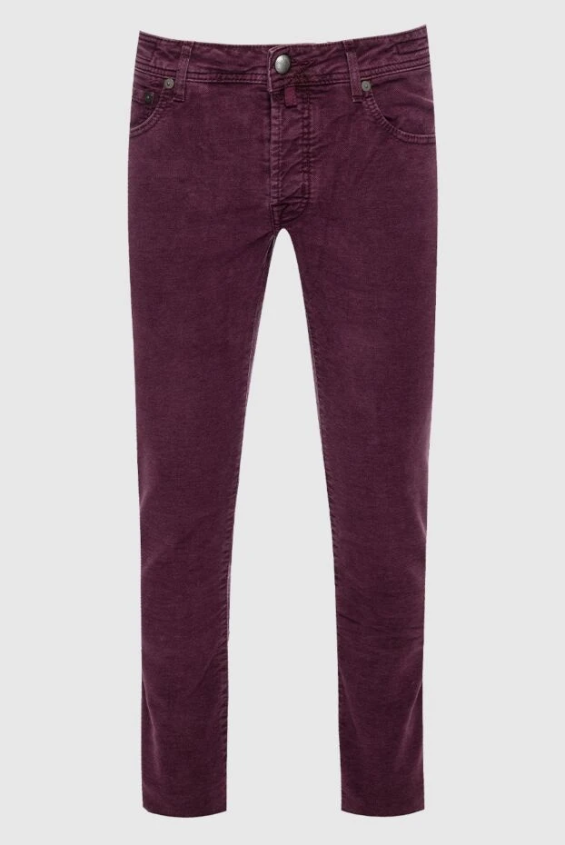 Jacob Cohen men's burgundy cotton jeans 158206 - photo 1