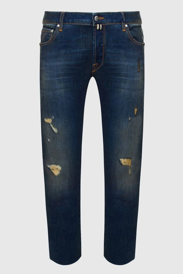 Jacob Cohen мужские джинсы из хлопка синие мужские купить с ценами и фото 158207 - фото 1