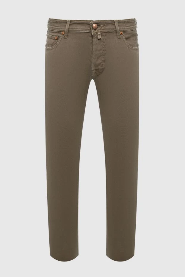 Jacob Cohen мужские джинсы из хлопка коричневые мужские купить с ценами и фото 158208 - фото 1