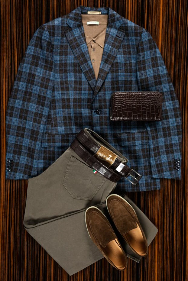 Jacob Cohen men's khaki cotton five pocket jeans 158208 - photo 2