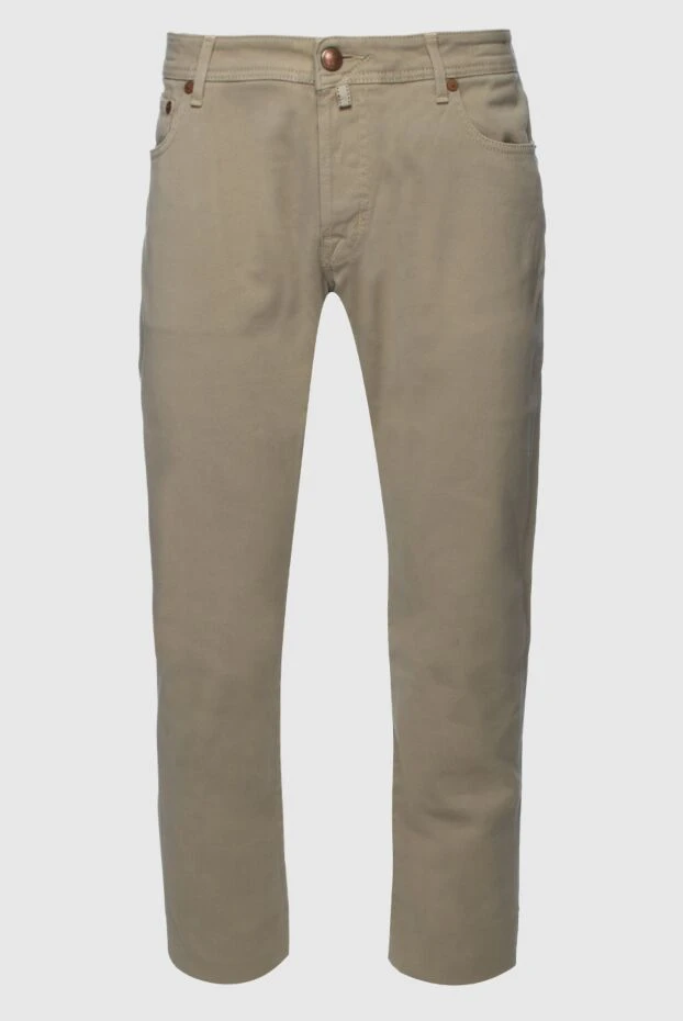 Jacob Cohen мужские джинсы из хлопка бежевые мужские купить с ценами и фото 158210 - фото 1