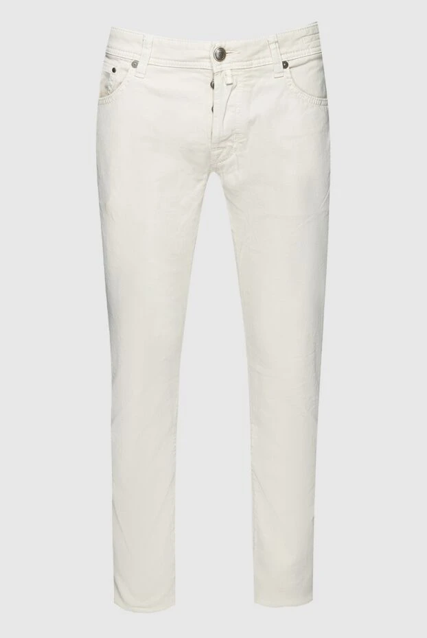 Jacob Cohen мужские джинсы из хлопка бежевые мужские купить с ценами и фото 158211 - фото 1