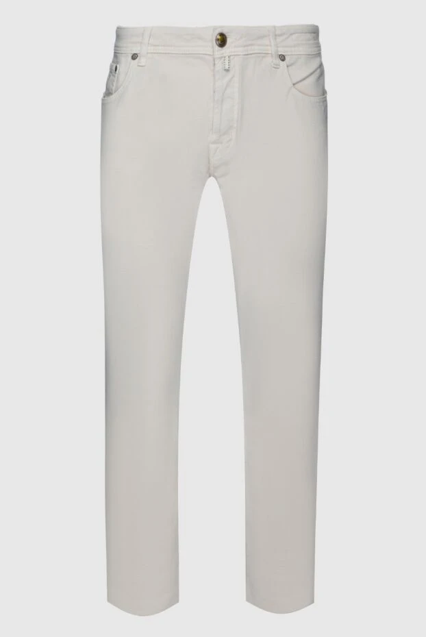 Jacob Cohen мужские джинсы из хлопка белые мужские купить с ценами и фото 158212 - фото 1