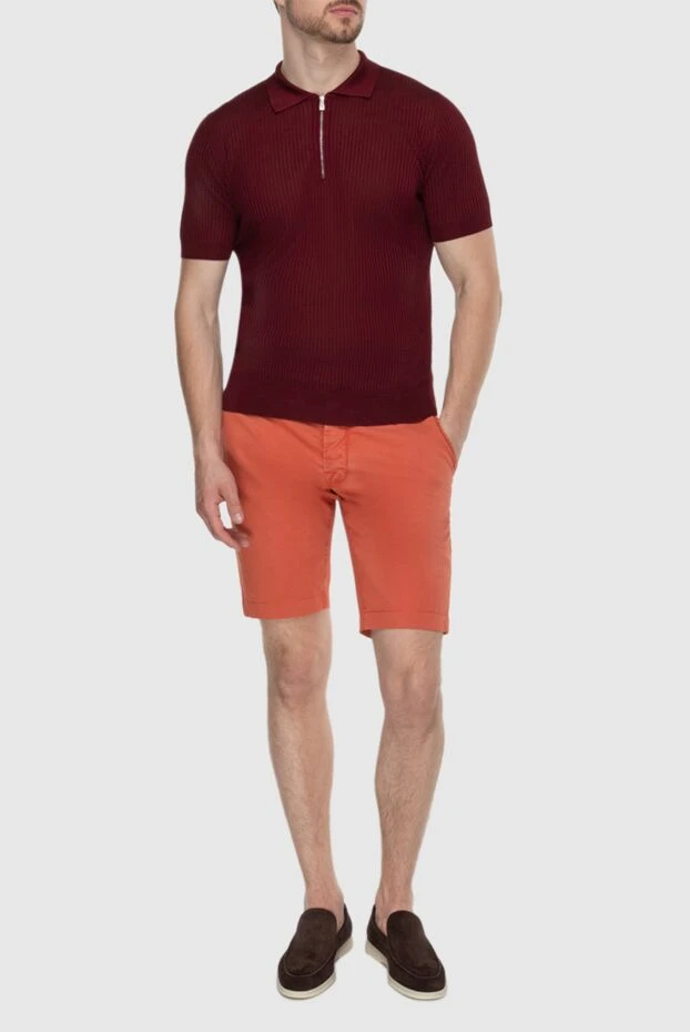 Jacob Cohen man cotton and elastane shorts orange for men 158215 - photo 2