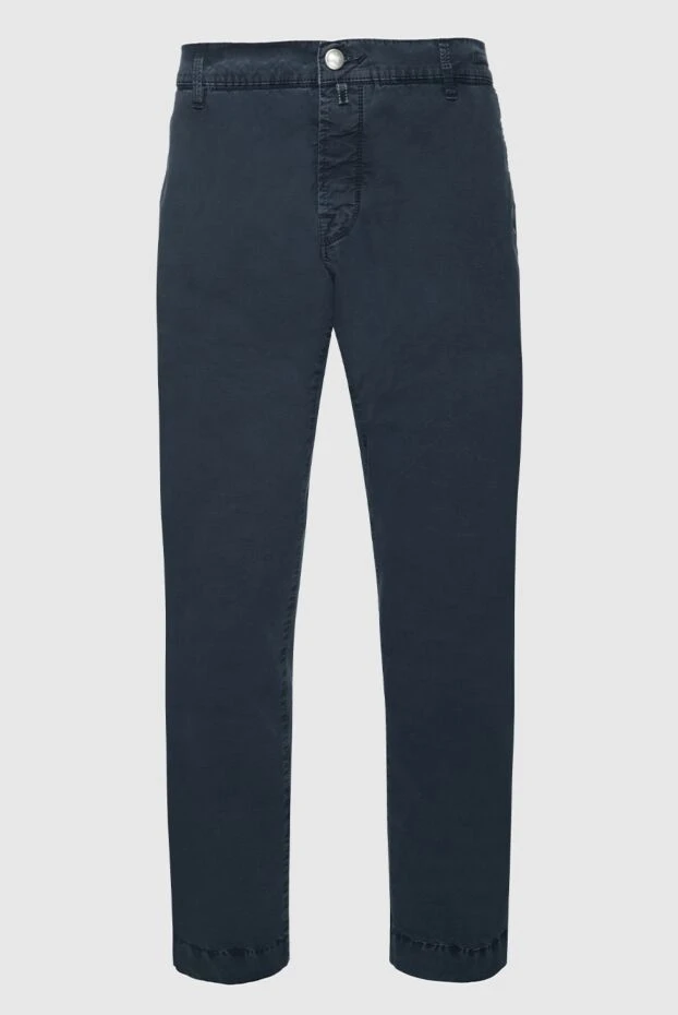 Jacob Cohen dark blue cotton jeans with a simple design 197097 - photo 1
