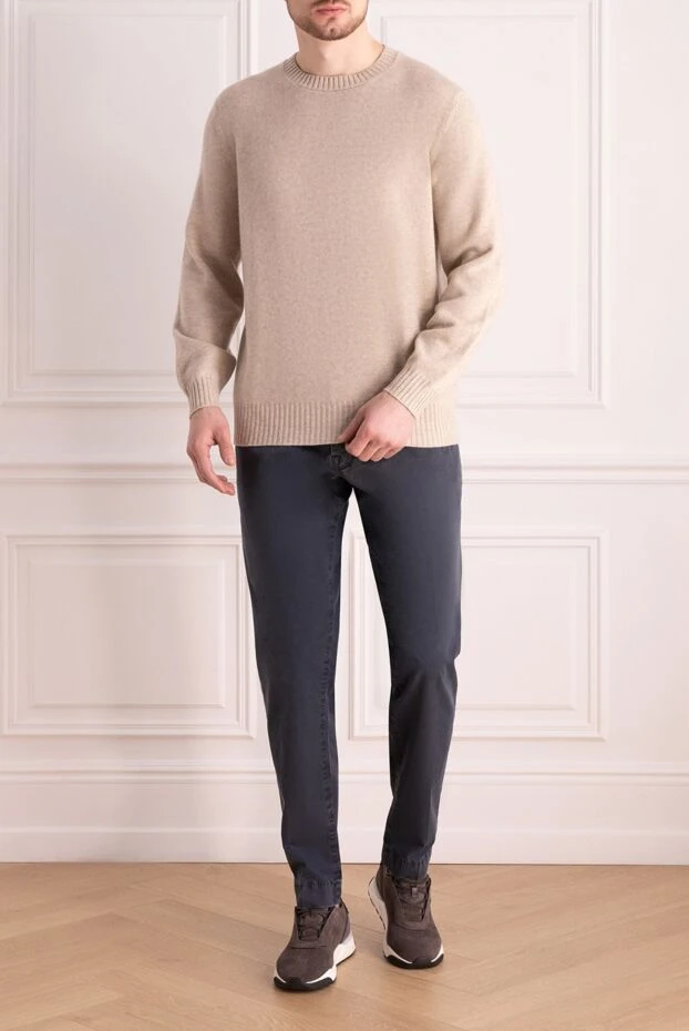 Jacob Cohen dark blue cotton jeans with a simple design 197097 - photo 2