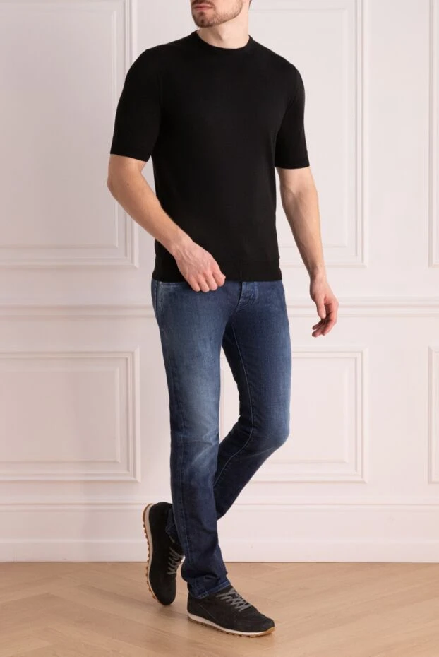Jacob Cohen man cotton and polyester jeans blue for men buy with prices and photos 158219 - photo 2