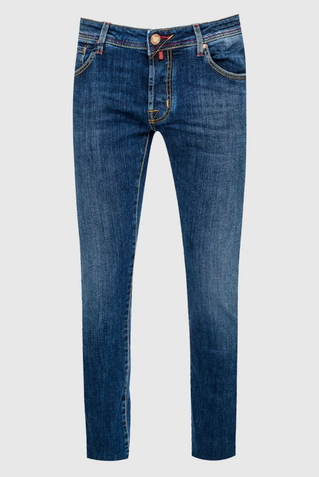 Jacob Cohen мужские джинсы из хлопка синие мужские купить с ценами и фото 158220 - фото 1