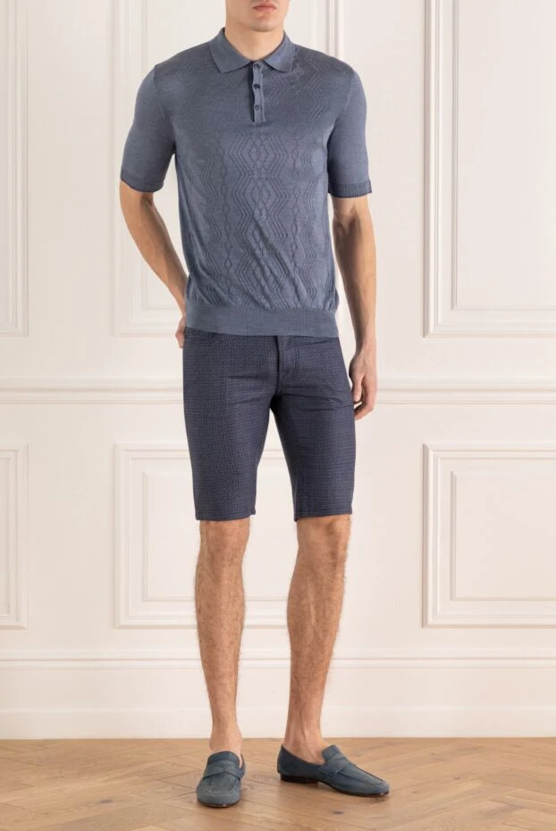 Jacob Cohen мужские шорты из шерсти синие мужские купить с ценами и фото 158227 - фото 2
