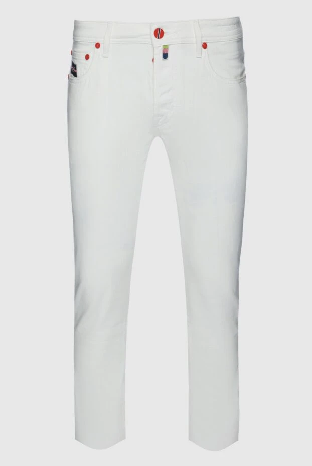 Jacob Cohen мужские джинсы из хлопка белые мужские купить с ценами и фото 158233 - фото 1