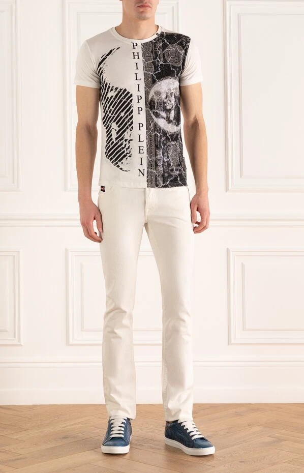 Jacob Cohen мужские джинсы из хлопка белые мужские купить с ценами и фото 158233 - фото 2