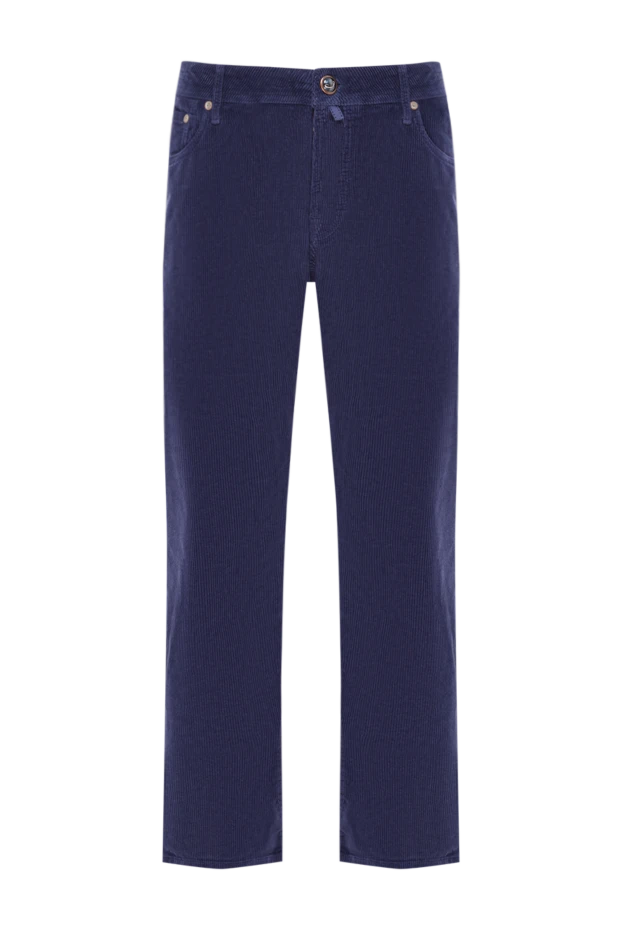 Jacob Cohen men's corduroy jeans in rich blue cotton 158234 - photo 1