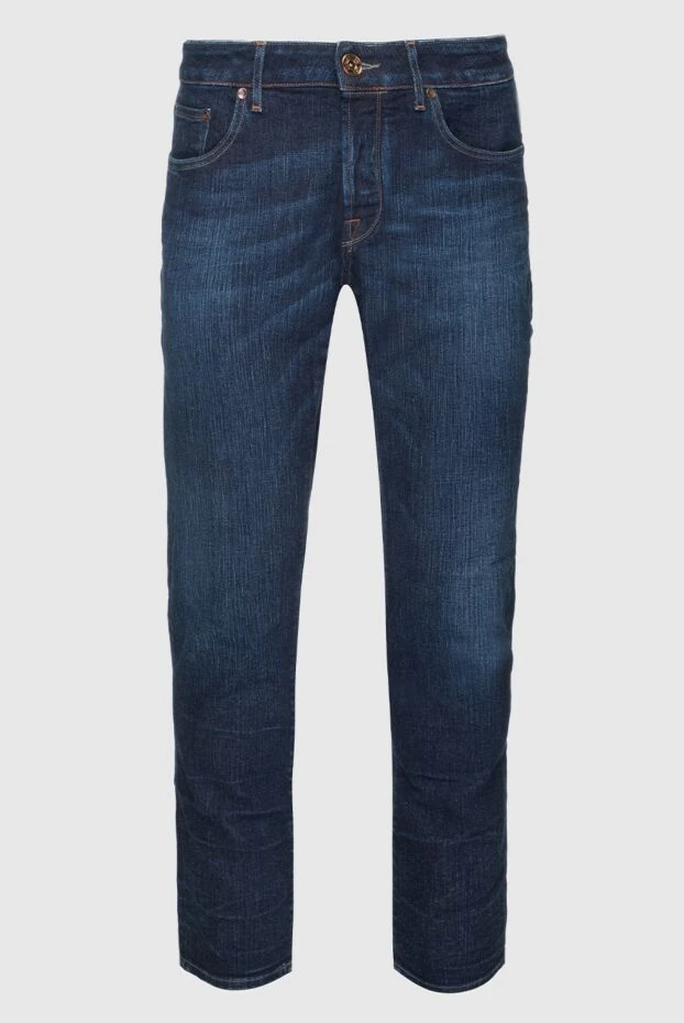 Jacob Cohen мужские джинсы из хлопка синие мужские купить с ценами и фото 158235 - фото 1