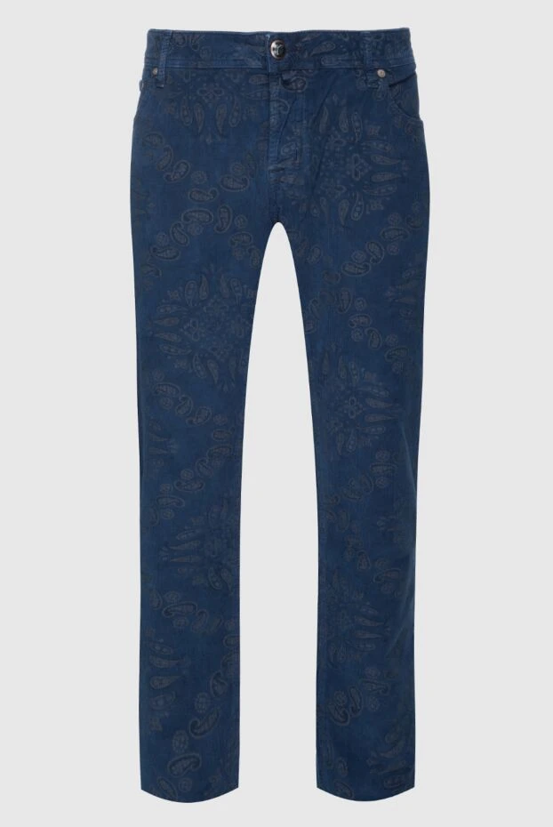 Jacob Cohen man blue cotton jeans for men buy with prices and photos 158238 - photo 1