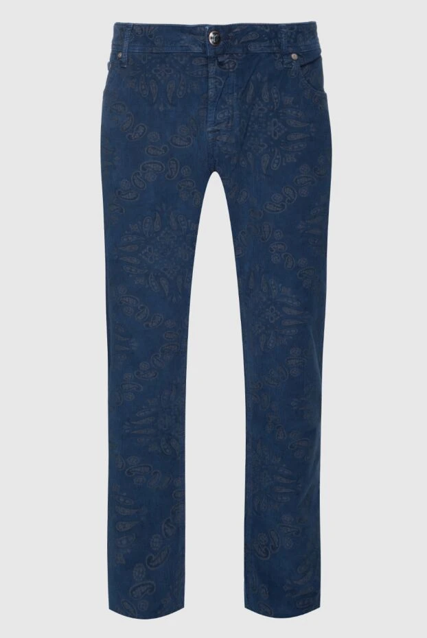 Jacob Cohen straight leg jeans in deep blue with floral pattern 196954 - photo 1
