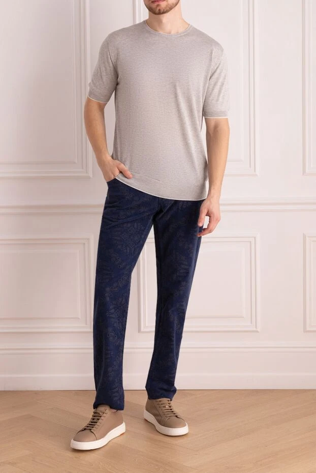 Jacob Cohen мужские джинсы из хлопка синие мужские купить с ценами и фото 158238 - фото 2