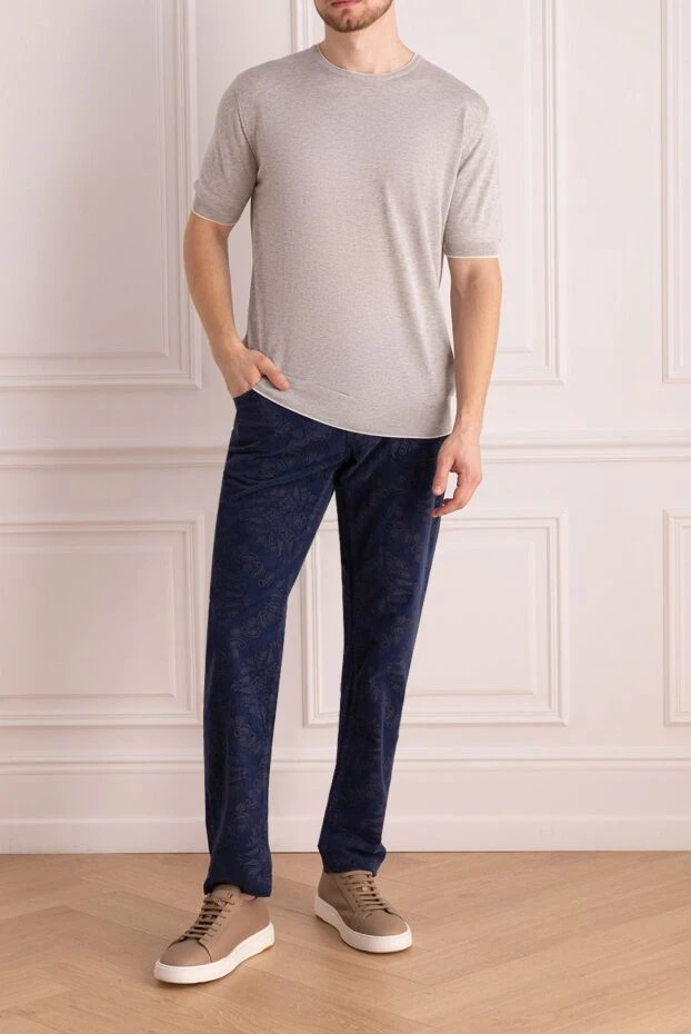 Jacob Cohen straight leg jeans in deep blue with floral pattern 196954 - photo 2