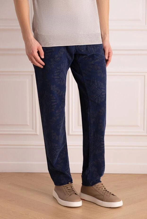 Jacob Cohen straight leg jeans in deep blue with floral pattern 196954 - photo 3