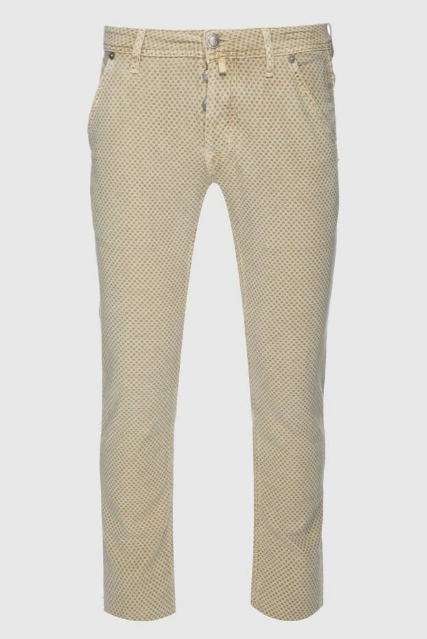 Jacob Cohen мужские джинсы из хлопка бежевые мужские купить с ценами и фото 158248 - фото 1