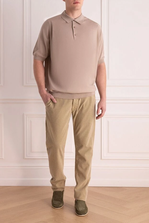 Jacob Cohen чоловічі джинси з бавовни бежеві чоловічі купити фото з цінами 158248 - фото 2