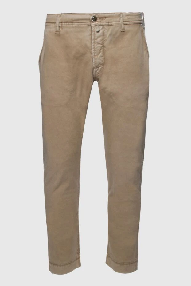 Jacob Cohen мужские брюки из хлопка бежевые мужские купить с ценами и фото 158257 - фото 1