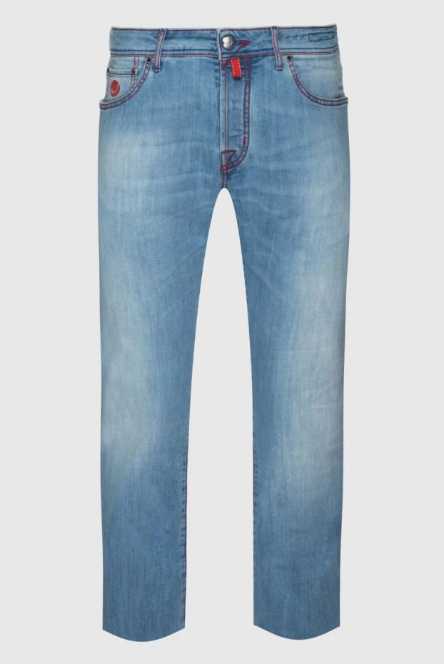 Jacob Cohen мужские джинсы из хлопка голубые мужские купить с ценами и фото 158260 - фото 1