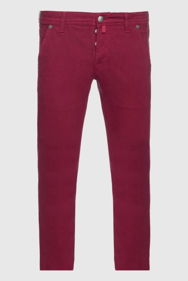 Jacob Cohen man red cotton and modal jeans for men buy with prices and photos 158276 - photo 1