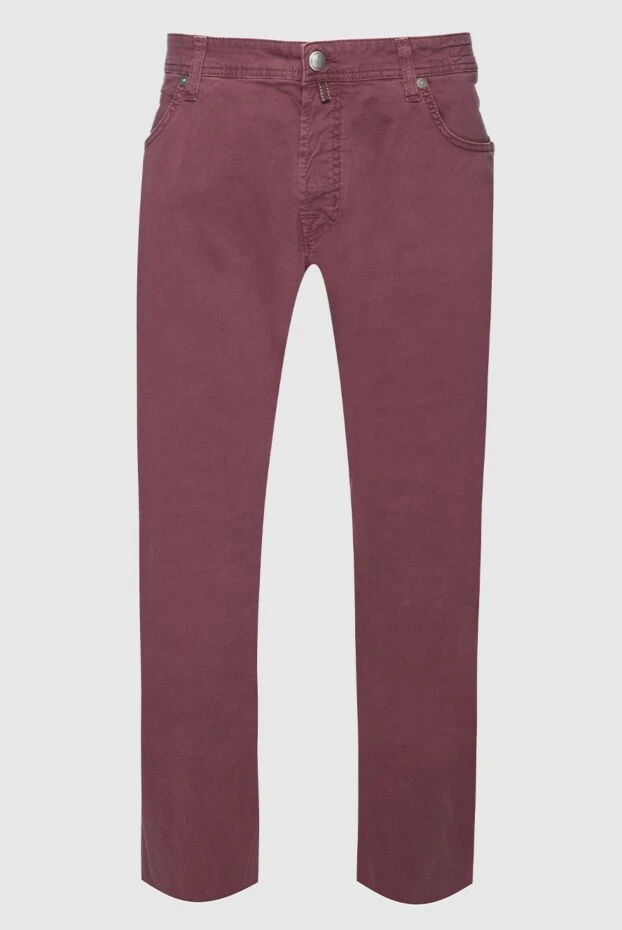 Jacob Cohen man cotton jeans burgundy for men buy with prices and photos 158284 - photo 1