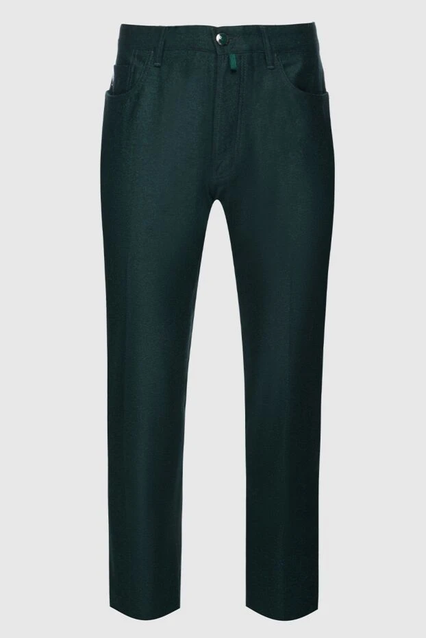 Jacob Cohen man men's green wool trousers buy with prices and photos 158294 - photo 1